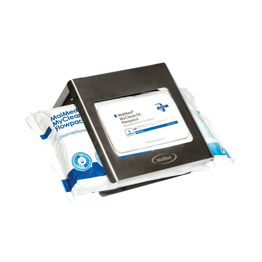 Držák MaiMed flowpack vyrobený z nerezové oceli pro montáž na stěnu | Balení (1 kus)