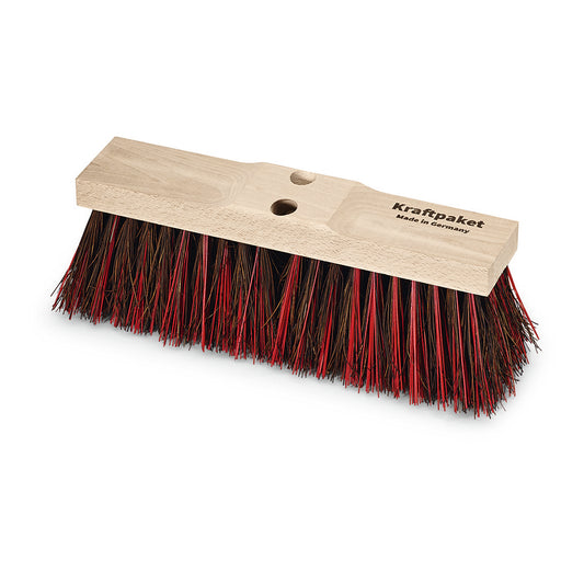 Der Nölle Profi Brush Straßenbesen Bahia/Elaston 40 cm hat dicht gefüllte rote und schwarze Borsten, ist 40 cm lang und kommt in Meisterqualität mit einer Schnittlänge von 115 mm von Nölle Profi Brush Bürsten- & Pinseltechnik e.K.
