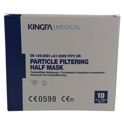 Dýchací maska ​​FFP2, bílá, 10 kusů. / Krabička bez ventilku, ušní poutka | Krabice (10 kusů)