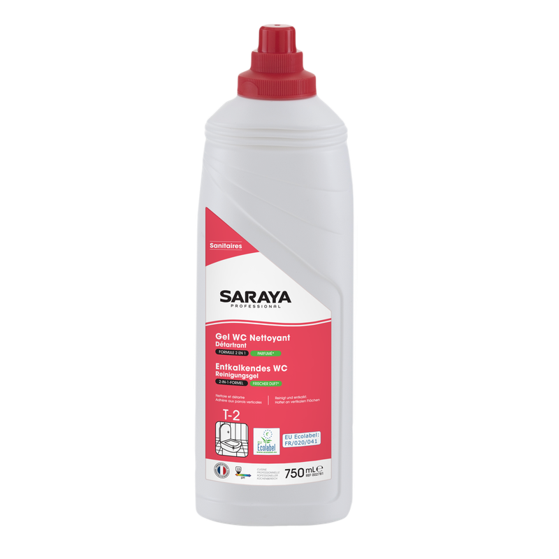 Saraya WC gel čisticí prostředek Ecolabel | Láhev (750 ml)