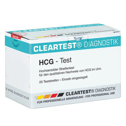 Cleartest HCG těhotenský test balení: 20 kusů, DOVOZ zboží | Balíček (20 testů)