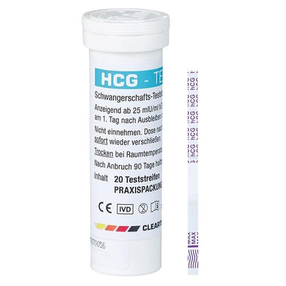 Vymazat testovací testovací proužky HCG těhotenství - 20 kusů | Pack (20 testů)