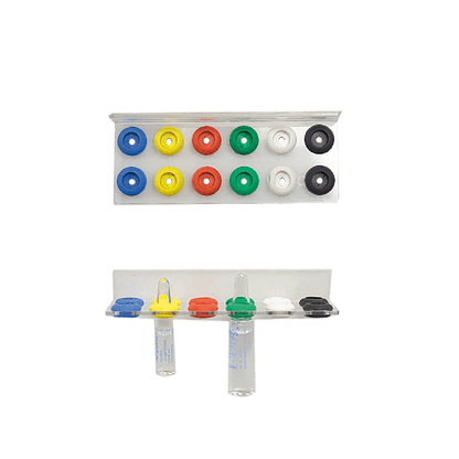 Varioflex-Ampullenschiene Kst. zweireihig für Ampullen 12