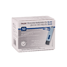 Testovací proužky pro Beurer GL 40 mg/dl, balení po 50 kusech