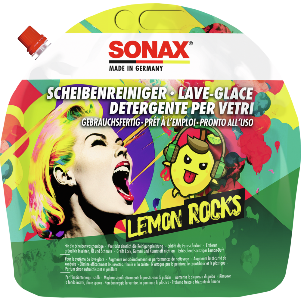SONAX ScheibenReiniger gebrauchsfertig Lemon Rocks