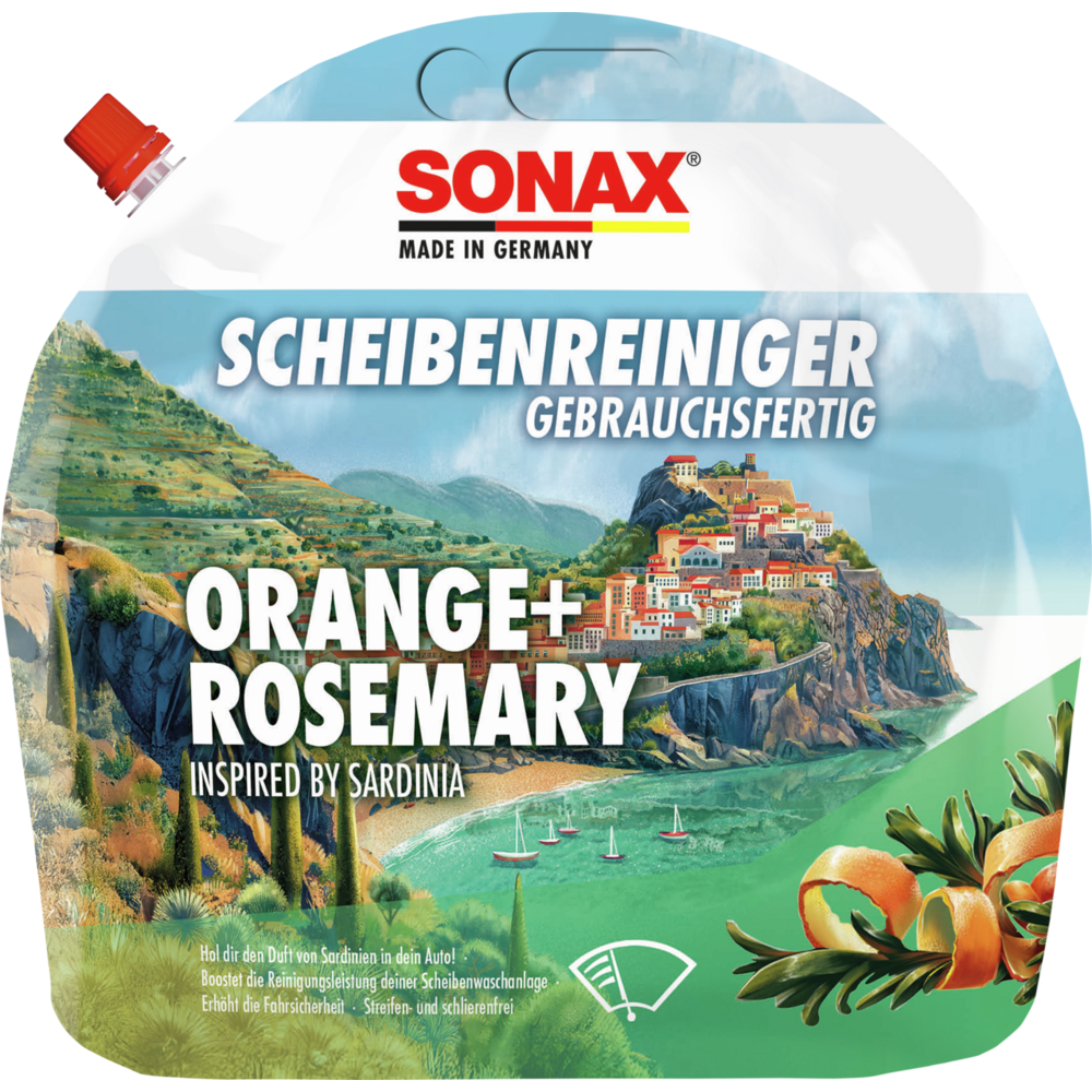 SONAX ScheibenReiniger gebrauchsfertig Orange+Rosemary