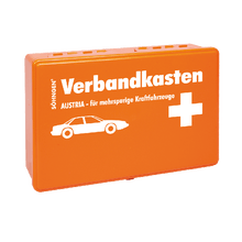 Lékárnička Austria v oranžové barvě pro víceproudová motorová vozidla