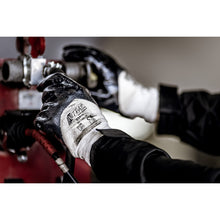 NITRAS nitrilové rukavice, přírodní barva / modrá