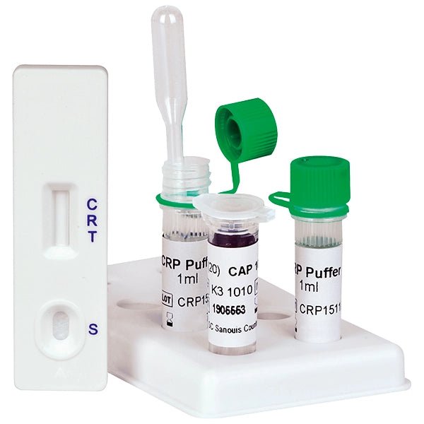 Cleartest CrP HS (10/60) High Sensitive Cut Off: 10mg/l Reference: 60mg/l Balení: 10 testů | Balíček (10 testů)