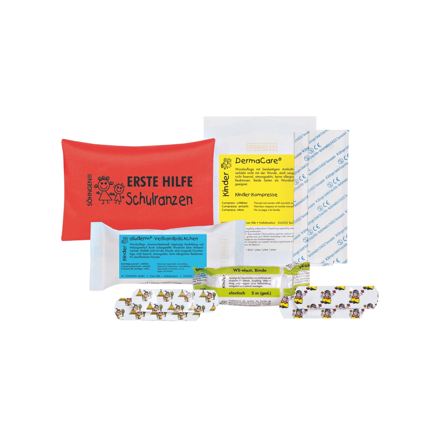 Erste-Hilfe Schulranzen orange