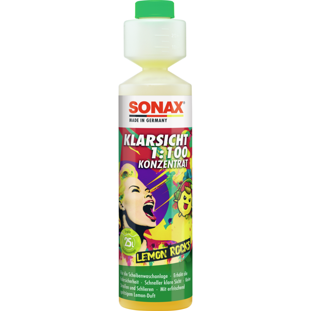 SONAX KlarSicht 1:100 Konzentrat Lemon Rocks