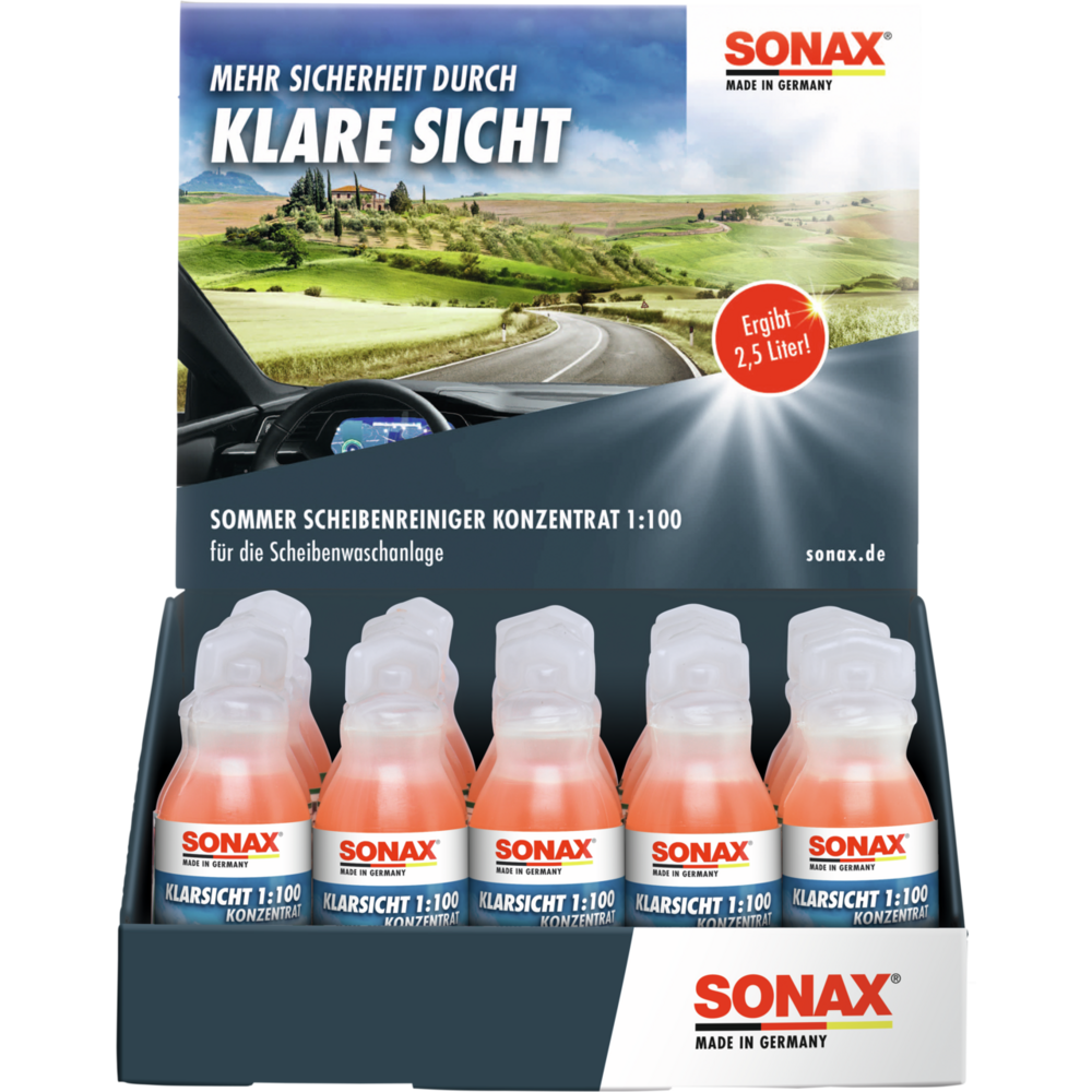 SONAX KlarSicht 1:100 Konzentrat Thekendisplay