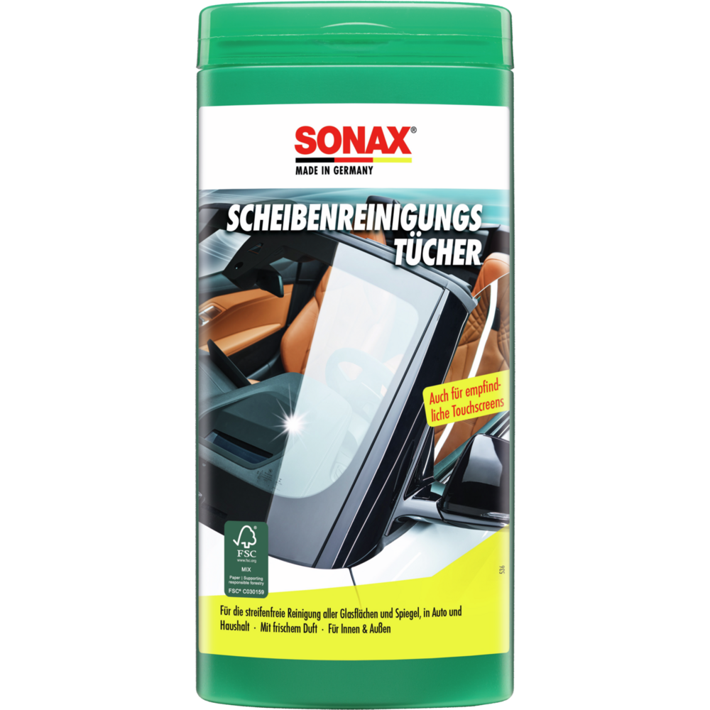 SONAX ScheibenReinigungsTücher Box