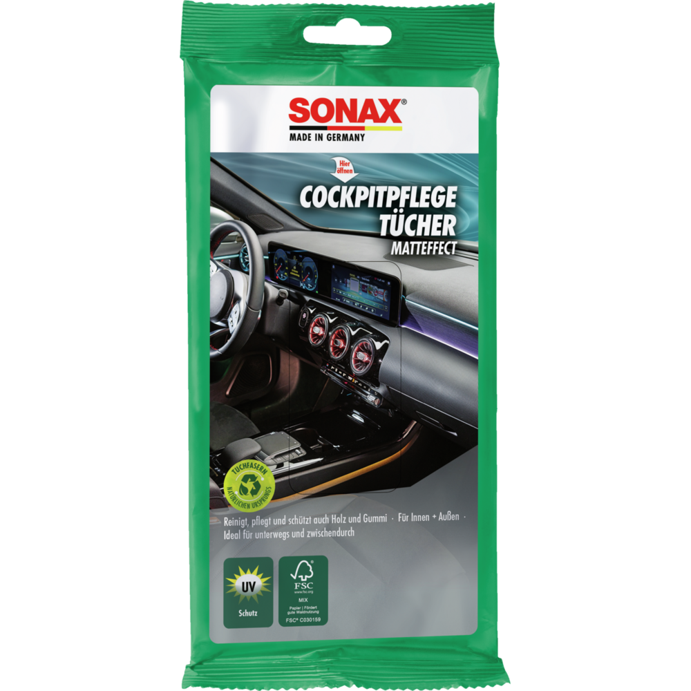 SONAX CockpitPflegeTücher Matteffect