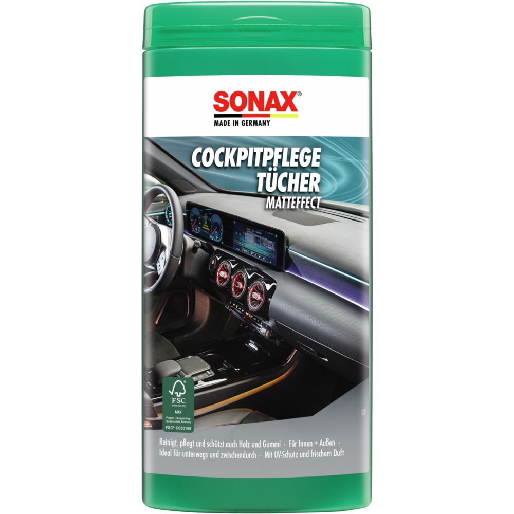 SONAX CockpitPflegeTücher Matteffect Box