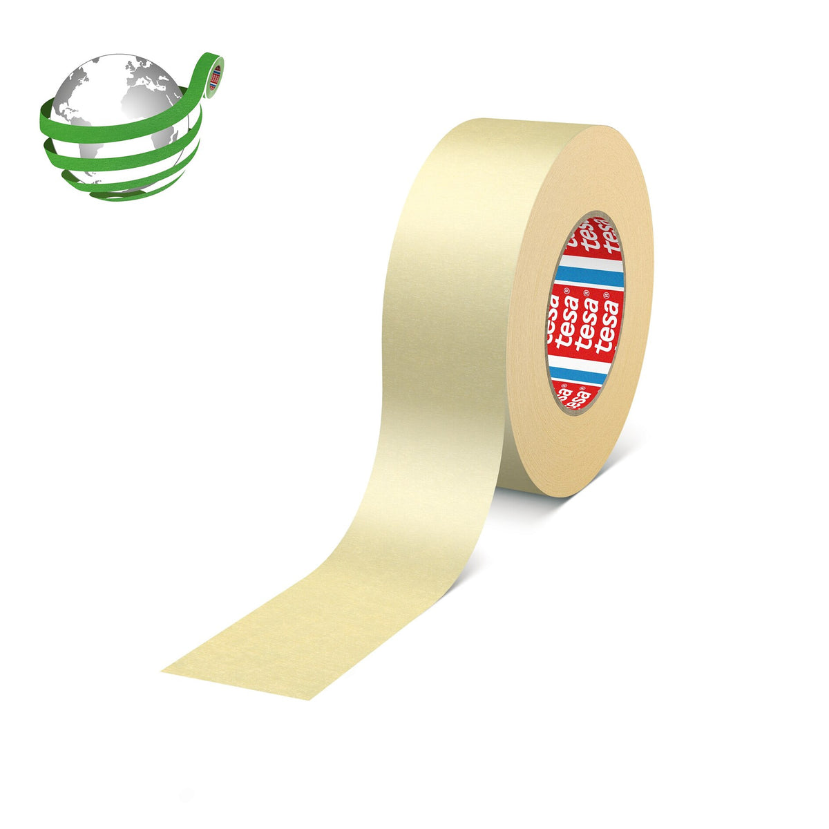 tesakrepp 4324 Papierabdeckband, pastellgelb 50 m x 12 mm