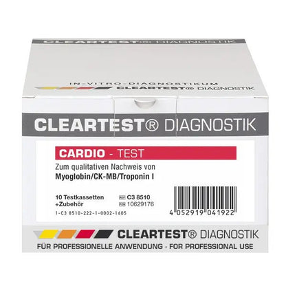 Cleartest Cardio, Balení: 5 testovacích kazet Myoglobin/CK-MB/Trop I | Balíček (5 testů)
