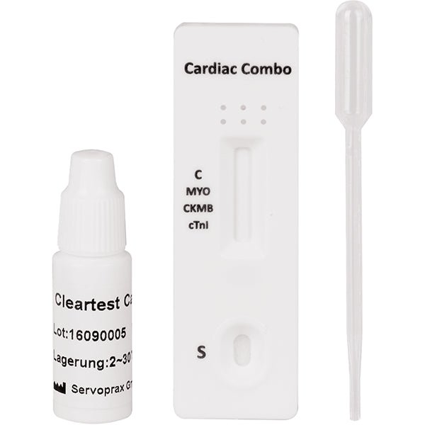 Cleartest Cardio, Balení: 5 testovacích kazet Myoglobin/CK-MB/Trop I | Balíček (5 testů)