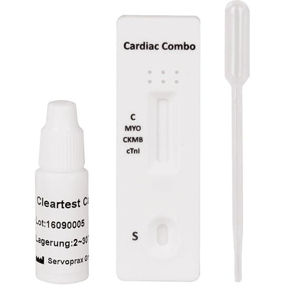 Cleartest Cardio, Balení: 5 testovacích kazet Myoglobin/CK-MB/Trop I | Balíček (5 testů)