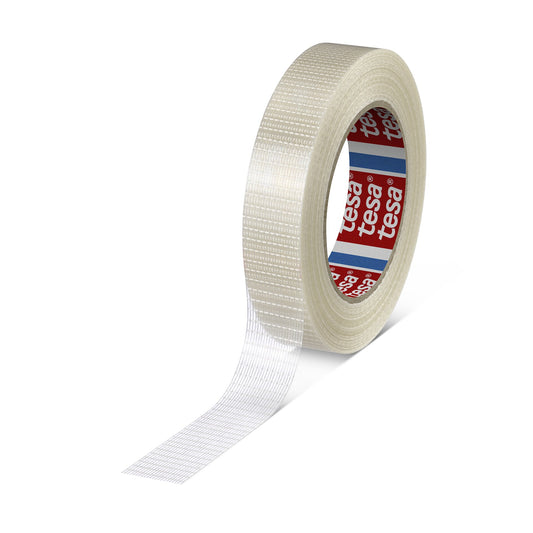 tesa 4591 lepicí páska s křížovým vláknem, průhledná, 50 m × 25 mm