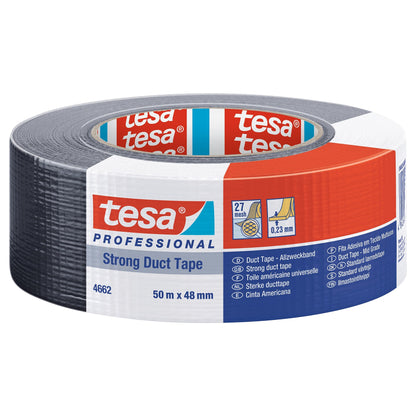 tesa Professional 4662 Medium Steinband schwarz, 50 m x 48 mm