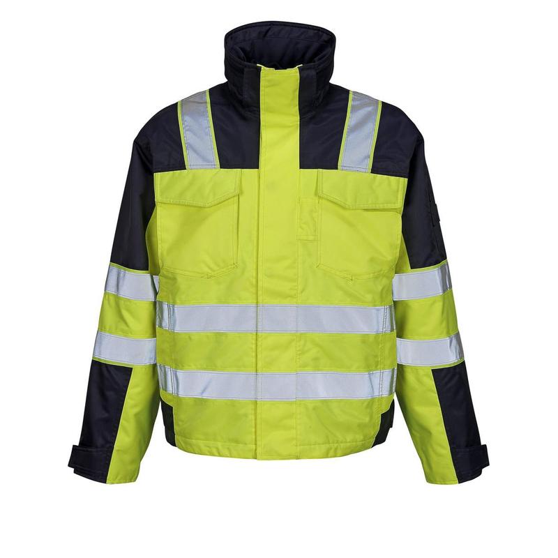 Zimní bunda MASCOT® Genova, hivis žlutá/námořnická