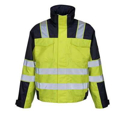 Zimní bunda MASCOT® Genova, hivis žlutá/námořnická