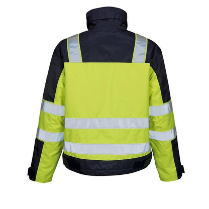 Zimní bunda MASCOT® Genova, hivis žlutá/námořnická
