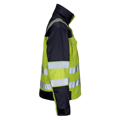 Zimní bunda MASCOT® Genova, hivis žlutá/námořnická