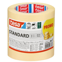 Malířská páska tesa Standard, 50 m × 19 mm + 50 m × 30 mm