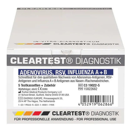Cleartest Adenovirus, RSV, chřipka A+B