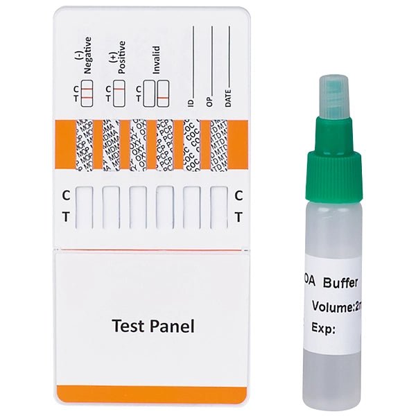 Cleartest Multi Drug utírací test 12násobná kombinace léčiv, testovací destička