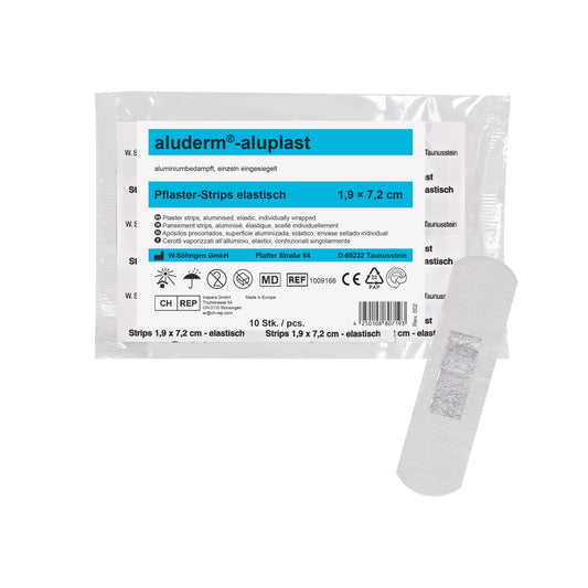 aluderm®-aluplast pružné proužky 1,9 x 7,2 cm, 10 kusů