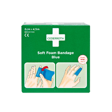 Cederroth Soft Foam obvaz modrý 4,5 m x 6 cm, náhradní balení 51011010