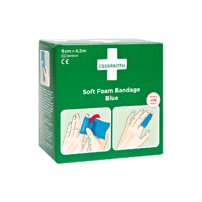 Cederroth Soft Foam Bandage Blue 4,5 m x 6 cm Refill 51011010
