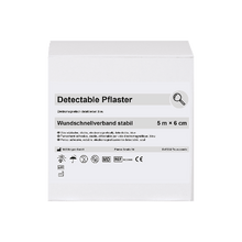 Detekovatelný náplastový obvaz 5 m × 6 cm