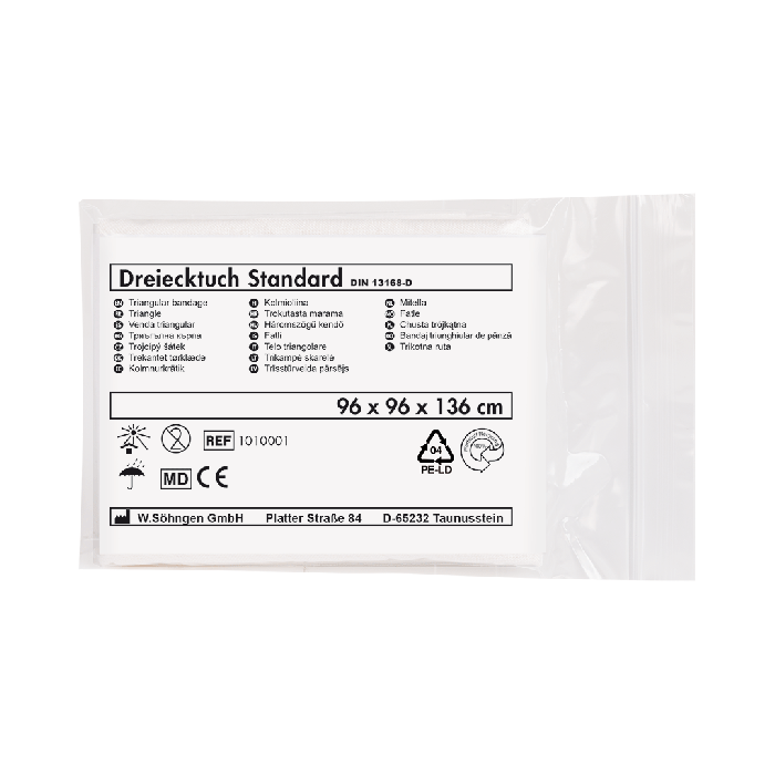 Dreiecktuch Standard weiß
