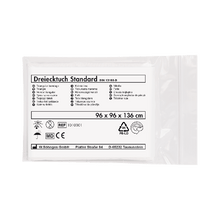 Trojúhelníkový šátek Standard, bílý