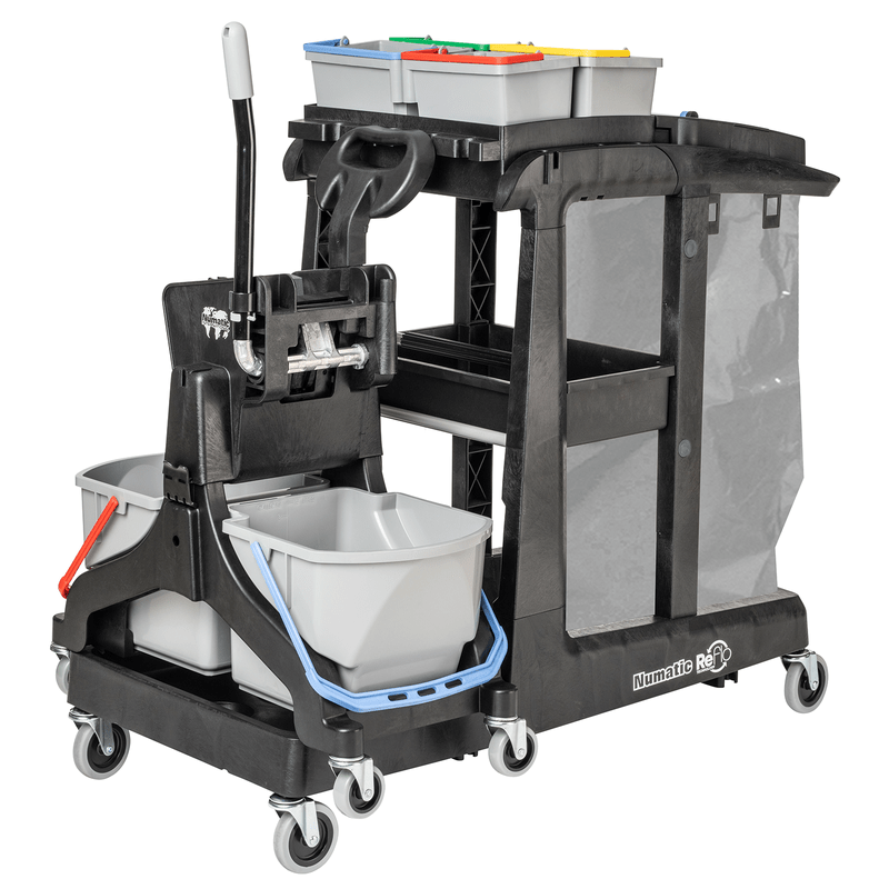 Numatic čisticí vozík EcoMatic EM 3B vč. MidMop a kbelík 4 x 5 litrů | Balení (1 kus)