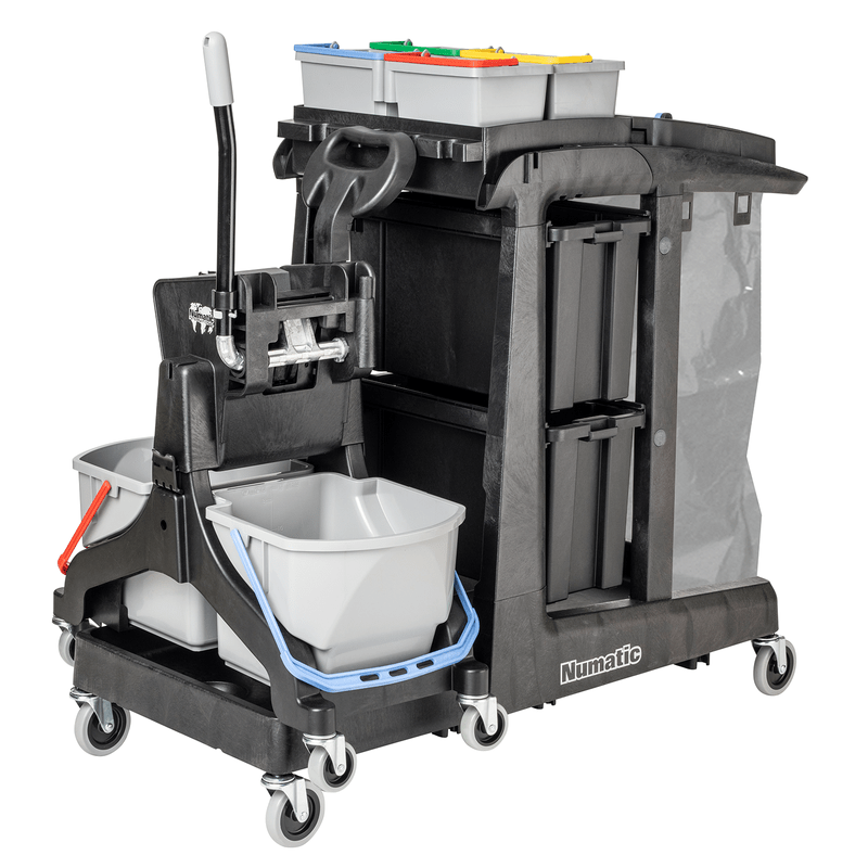 Numatic čisticí vozík EcoMatic EM5 B vč. MidMop Black a kbelík 4 x 5 litrů | Balení (1 kus)