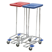 Dvojitý sběrač prádla. s pedálem | 1 kus