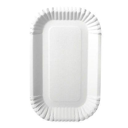 100 misek, lepenka „pure“ hranatá bílá od PAPSTAR GmbH jsou obdélníkové bílé papírové talíře s vlnitým, vroubkovaným okrajem – ideální pro gastronomické potřeby a ekologickou volbu.