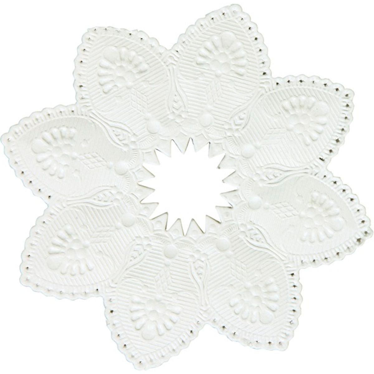 Bílé svícny, 5x100 mm od Duni GmbH (balení po 100 kusech), jsou ideální jako elegantní doplněk ke svíčkám nebo pro balení svíček a stylově zkrášlí každou stolní dekoraci.