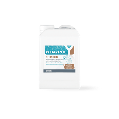 BAYROL Steinrein® koncentrát S účinným odstraňovačem nečistot, šetrný k materiálům