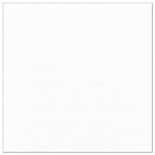 Bílý čtvercový papírový ubrousek s jemnou strukturou od PAPSTAR GmbH, 50 ubrousků "ROYAL Collection", 1/4-skládání, 40 x 40 cm, zobrazený na bílém pozadí.