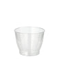Čirý Starpak 15 kelímek z odolného PS, s objemem 0,1 l, Ø 6,8 cm/5,4 cm, stojí vzpřímeně před jednoduchým bílým pozadím. Plastový kelímek je průzračný a je dodáván v balení po 15 kusech se smršťovací fólií.