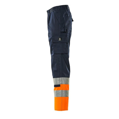 Kalhoty MASCOT® Patos, tmavě modrá/hi-vis oranžová