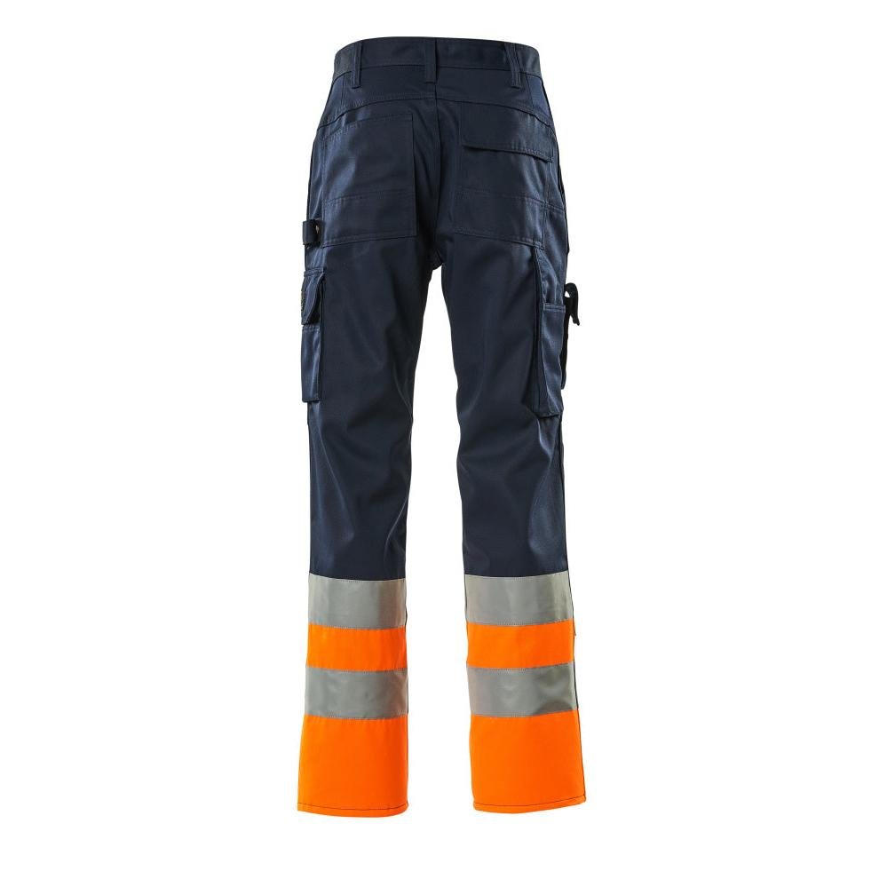 Kalhoty MASCOT® Patos, tmavě modrá/hi-vis oranžová