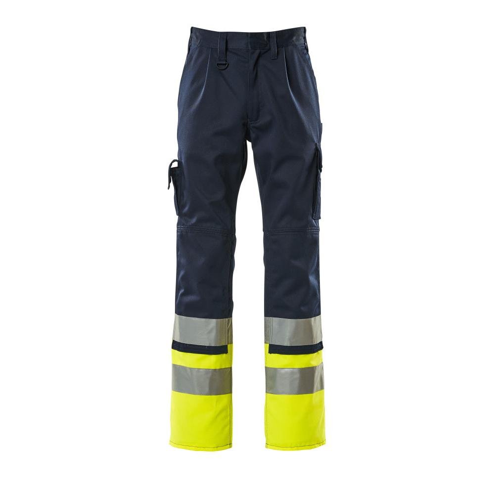 Kalhoty MASCOT® Patos, tmavě modrá/hi-vis žlutá