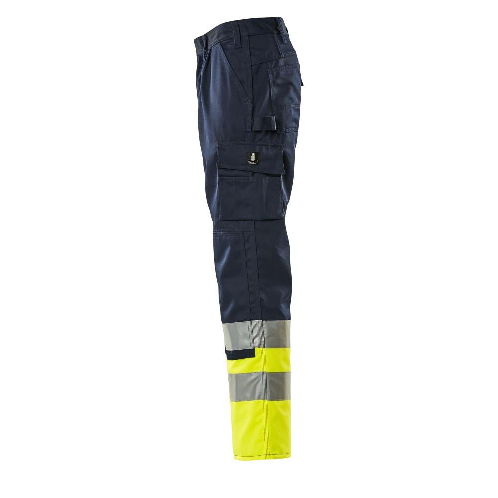 Kalhoty MASCOT® Patos, tmavě modrá/hi-vis žlutá